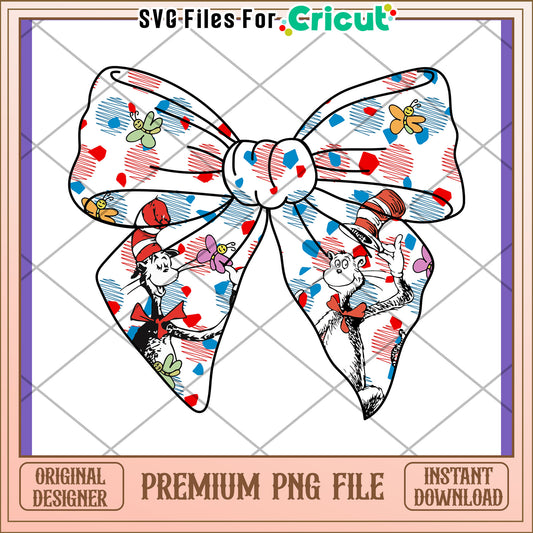 Cat in the Hat Bow PNG Download