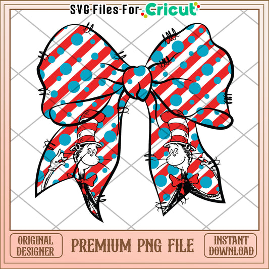 Cat in the Hat Bow PNG Instant Download