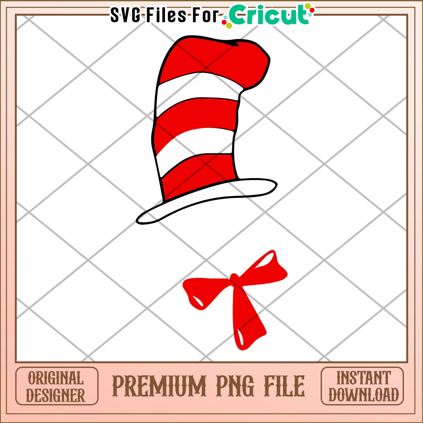 Cat in the Hat Hat PNG Image