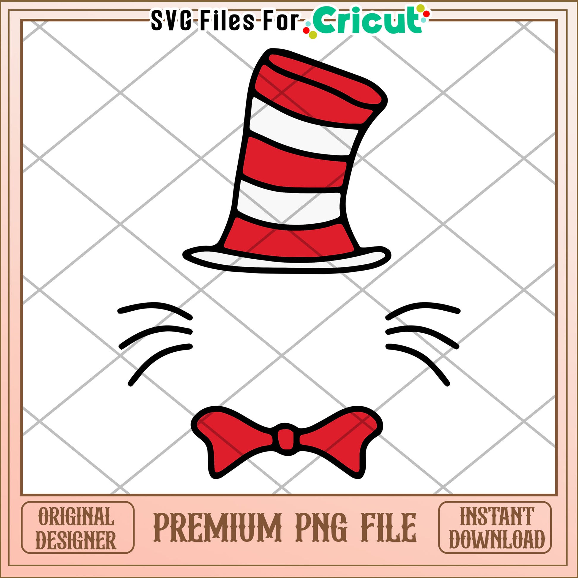 Cat in the Hat PNG Cricut File