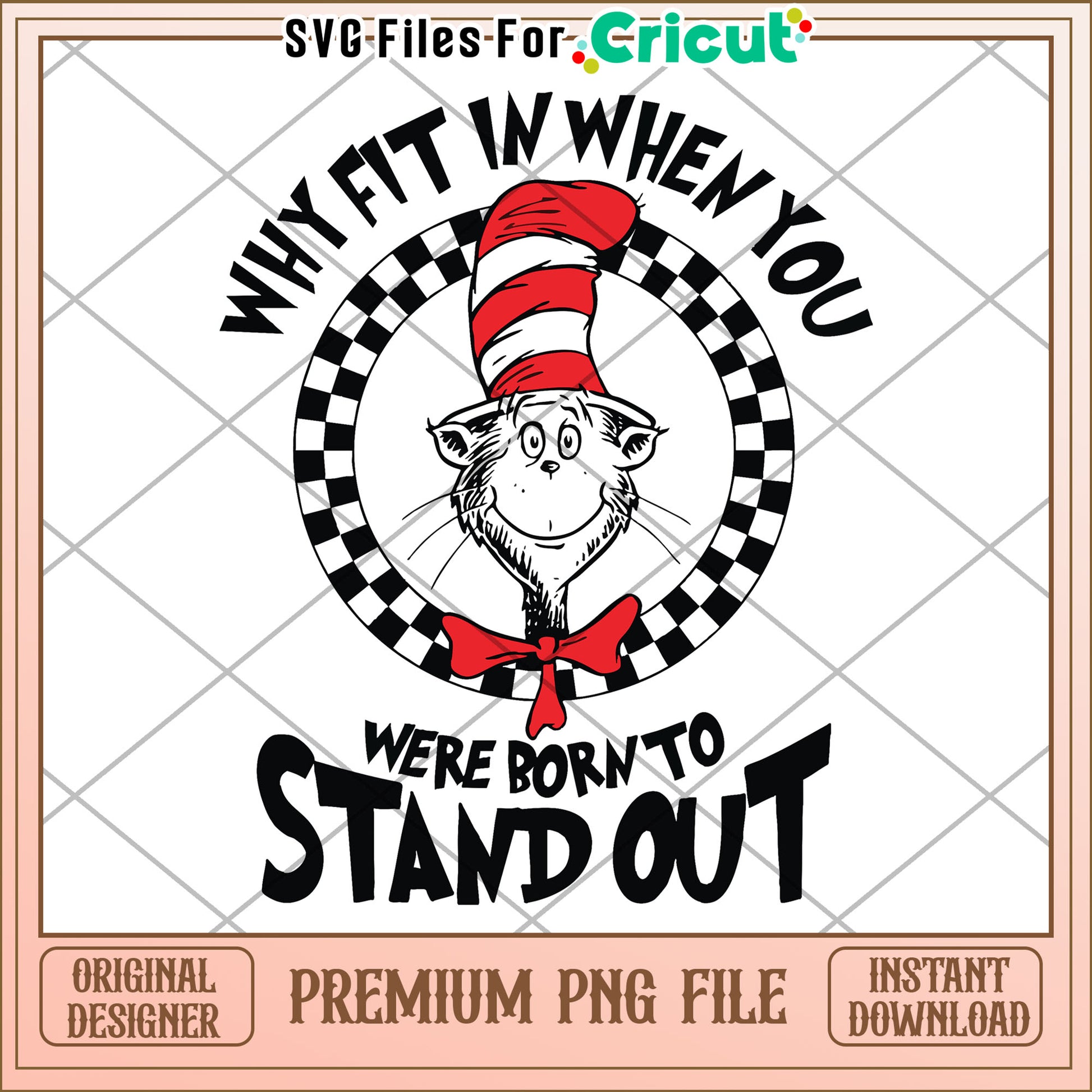 Cat in the Hat PNG Stand Out, Not In