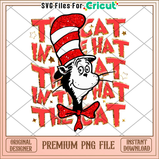 Cat in the Hat PNG Sublimation
