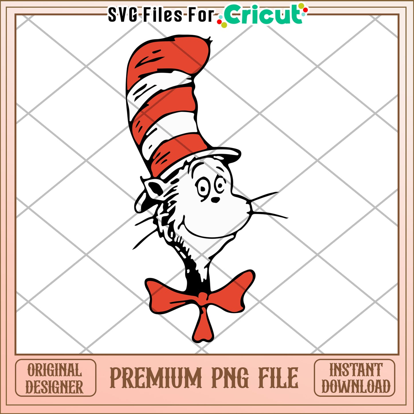 Cat in the Hat Premium PNG File for Creative Projects
