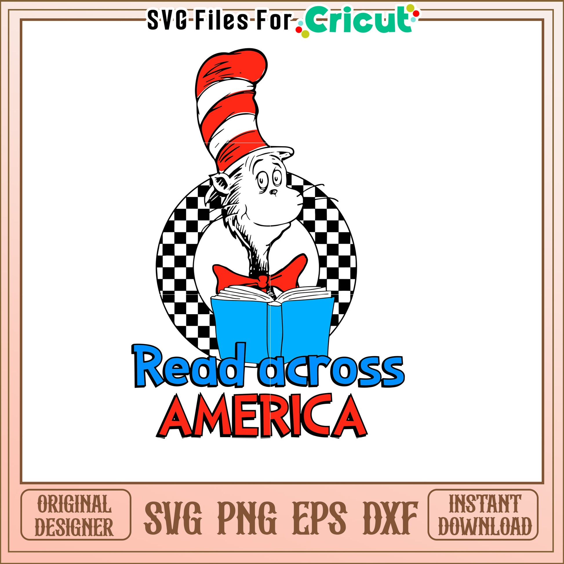 Cat in the Hat Read Across America SVG