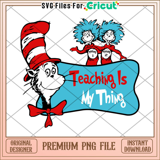 Cat in the Hat Teaching PNG