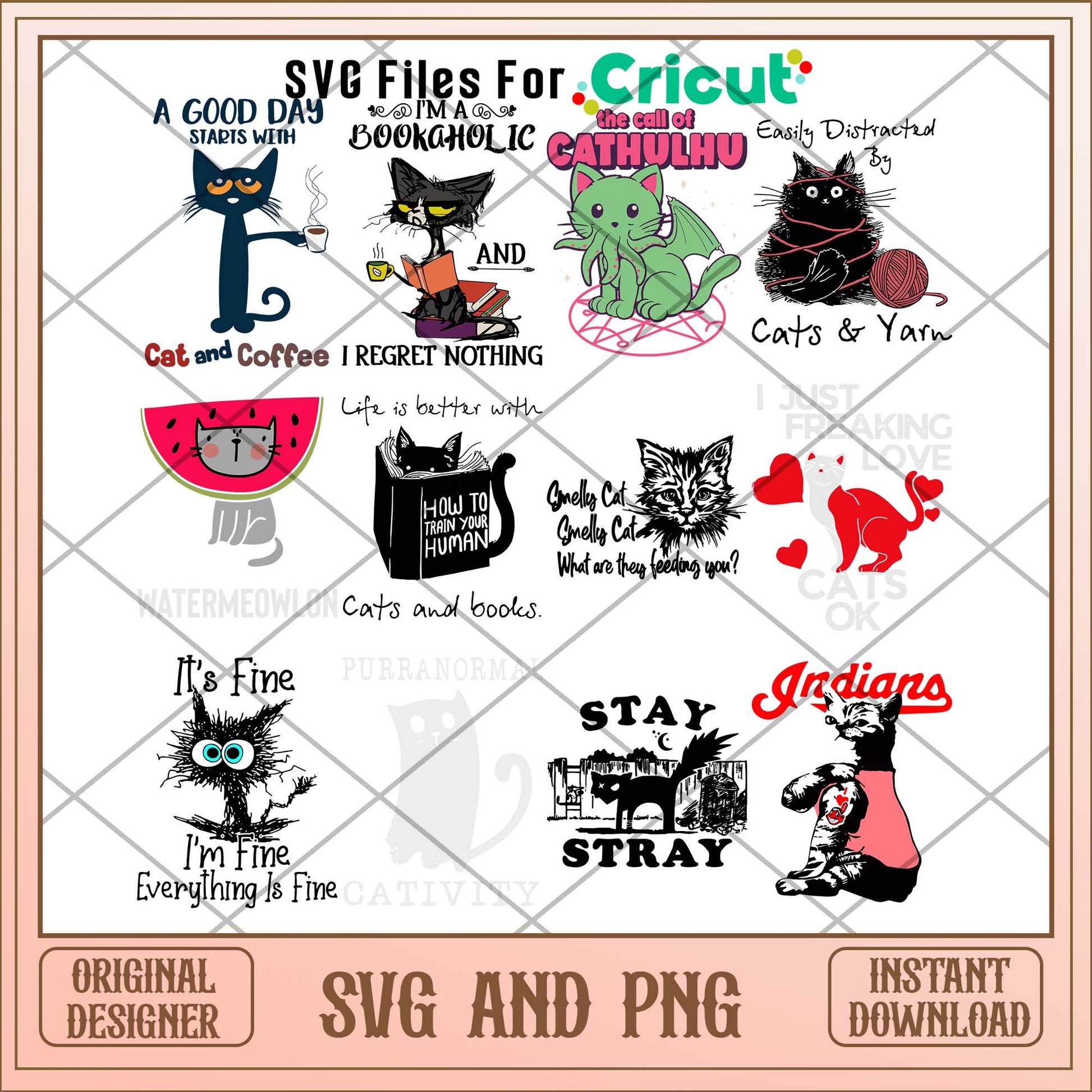 Funny black cat spirit svg bundle, Animal svg bundle - Svgfileforcricut