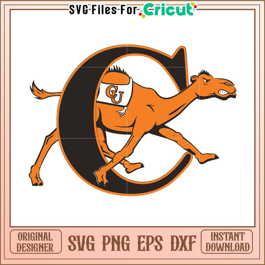 C camel logo design, perfect for Cricut projects and printable crafts