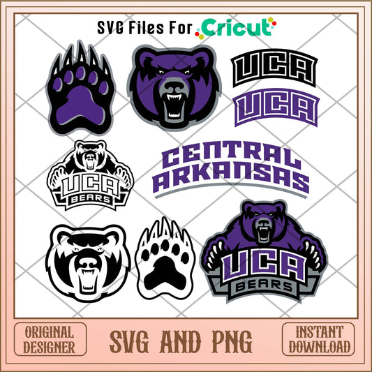 Central Arkansas Bears svg, Central Arkansas Bears svg bundle, NCAA svg