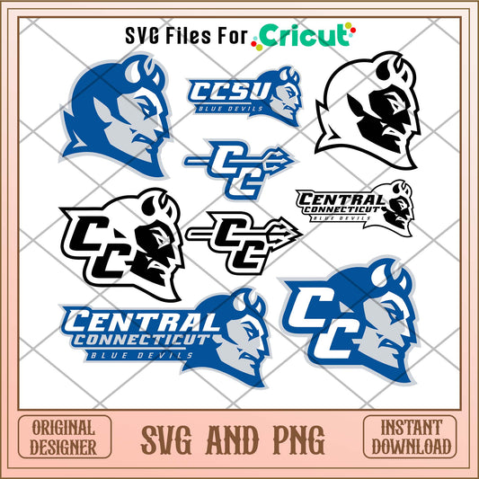 Central Connecticut Blue Devils svg, Blue Devils svg bundle, NCAA svg