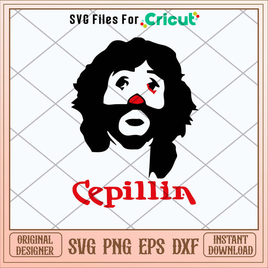 Cepillin Comediante Payaso Rip Svg-Svgfilesforcricut