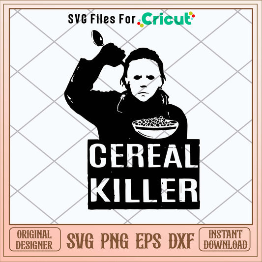 Cereal Killer Michael Myers Svg-Svgfilesforcricut