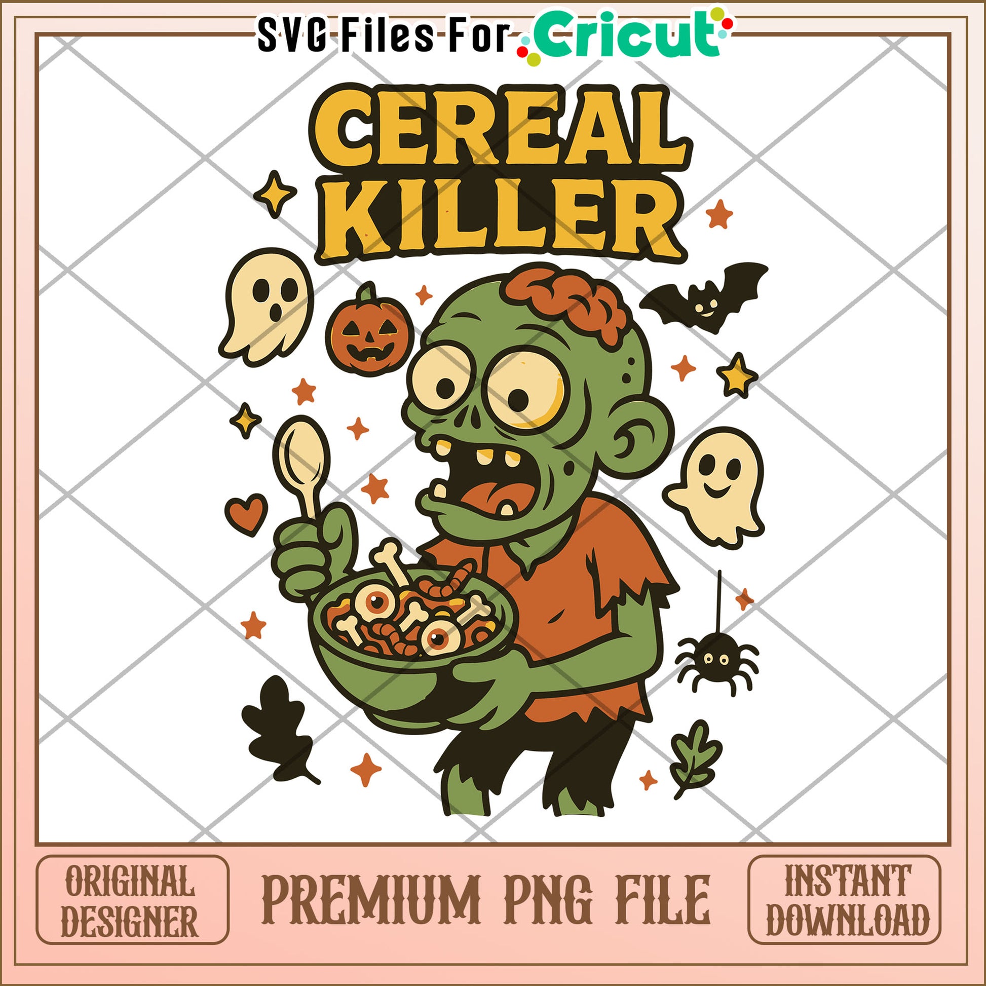 Cereal killer png, halloween png, halloween season png