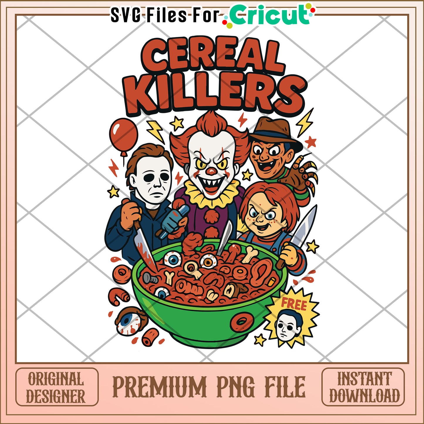 Cereal killers png, halloween costumes png, spooky halloween png