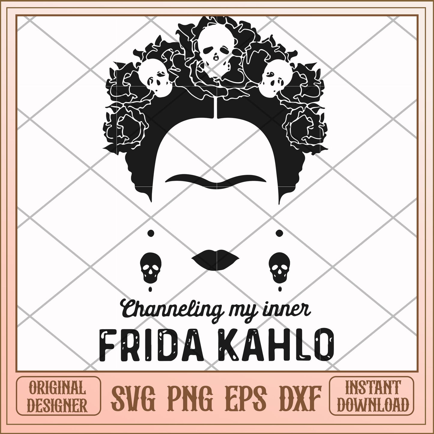 Channeling My Inner Frida Kahlo svg, frida kahlo svg, funny svg