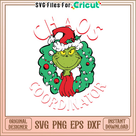 Chao coordinator christmas grinch svg, grinch christmas tree​ svg