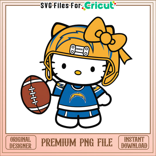 Chargers Hello Kitty helmet png, Los Angeles Chargers png, NFL png