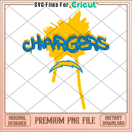 Chargers PNG Design for Cricut, Instant Download Premium File