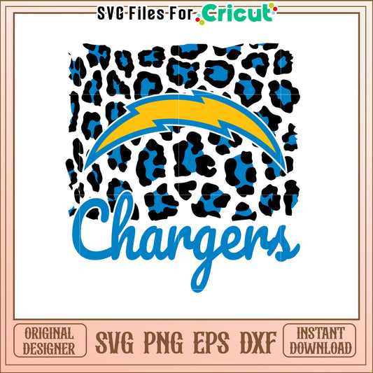 Chargers SVG Design Bolt & Camo