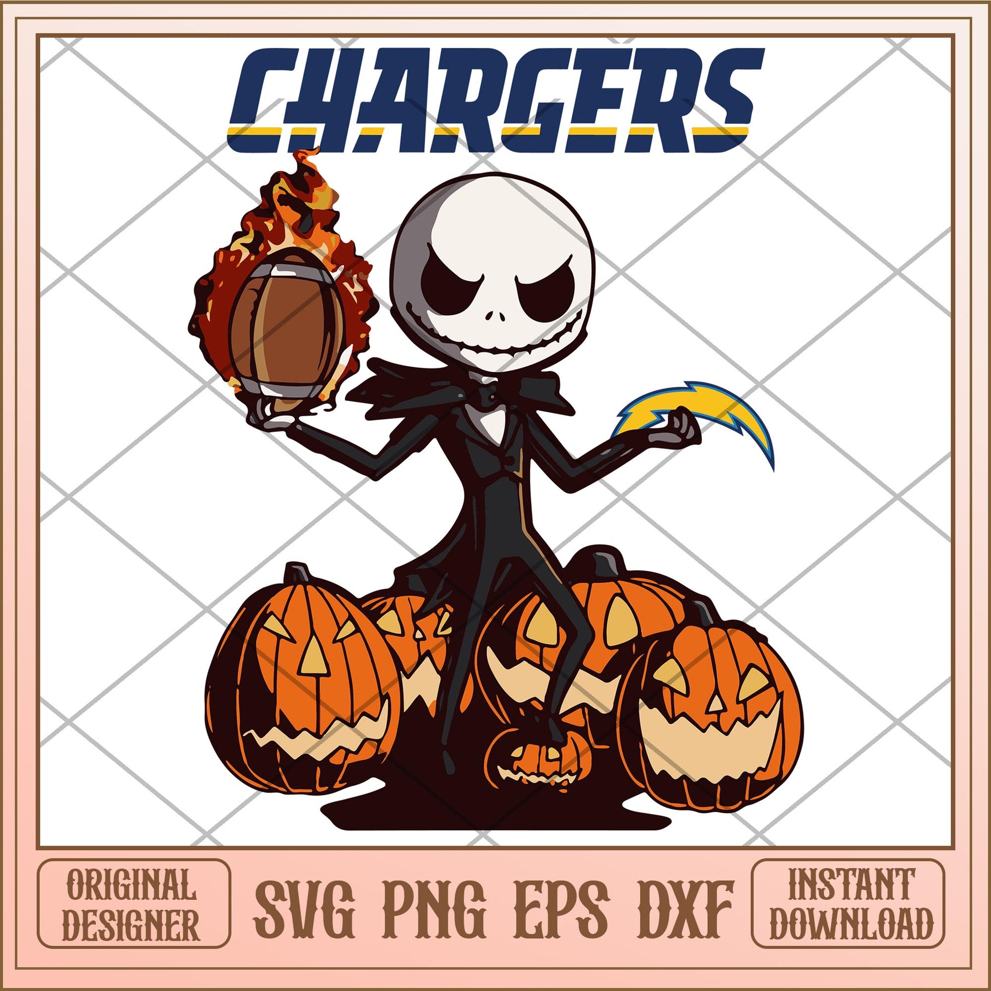 Chargers Jack bundle svg, The Nightmare Before Christmas Svg, digital download
