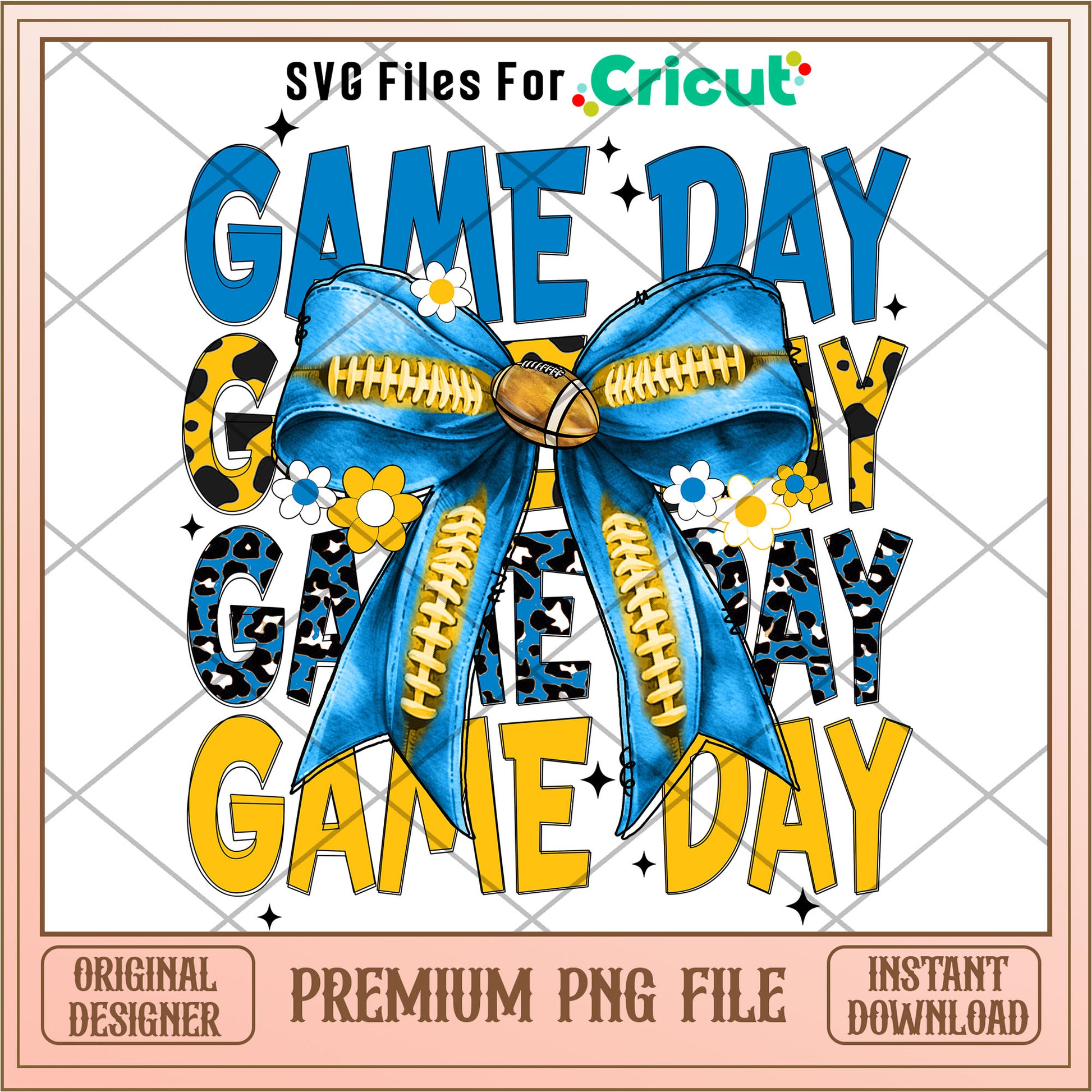 Chargers coquette football bow png, Los Angeles Chargers png, NFL png