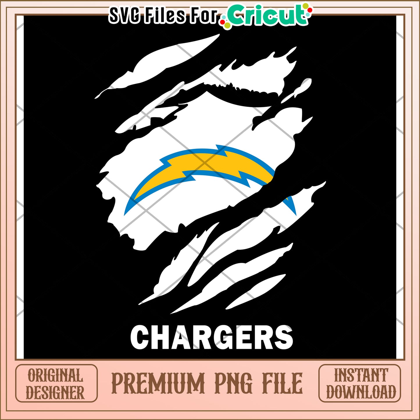 Chargers logo design for Cricut users, perfect for crafting projects