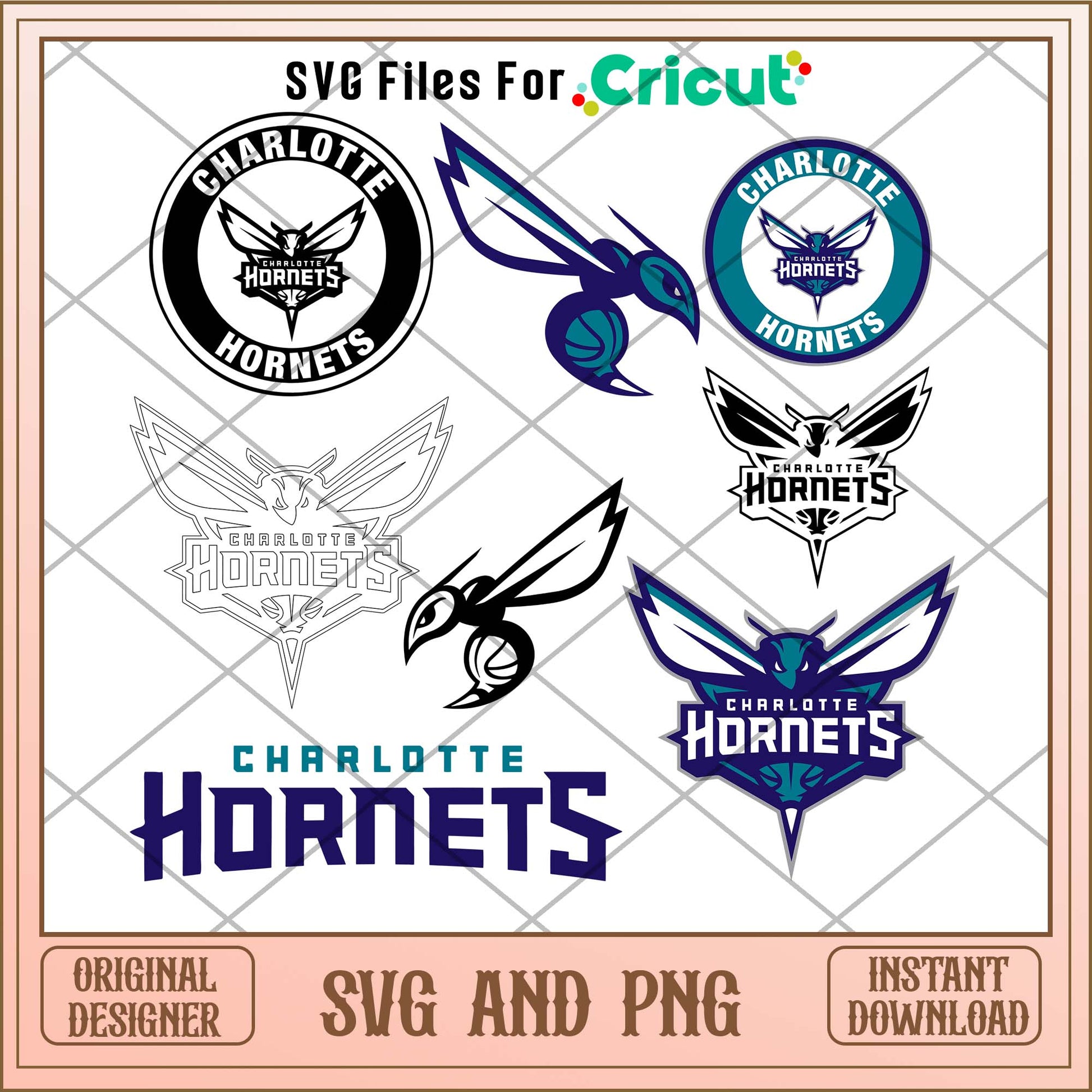 Charlotte Hornets svg, Charlotte Hornets svg bundle, NBA svg