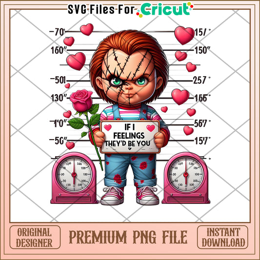 Charming Chucky PNG File for Cricut Crafting Projects
