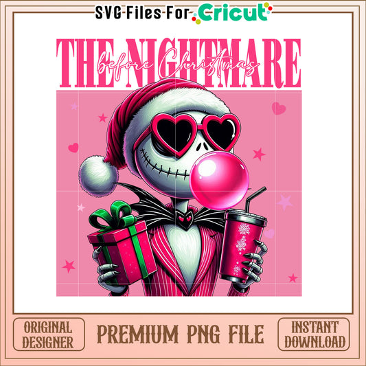 Charming Nightmare Before Christmas PNG Jack Skellington Art