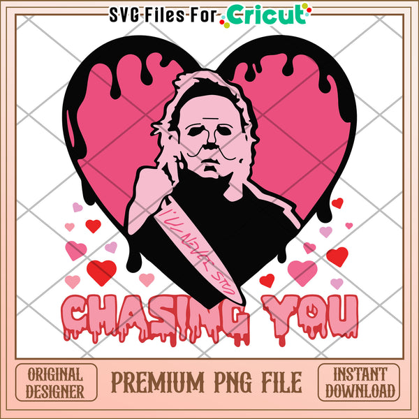 Chasing You Heart Design PNG for Cricut Projects – svg files for cricut