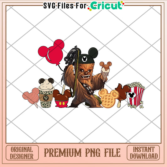 Chewbacca Disney PNG Sublimation