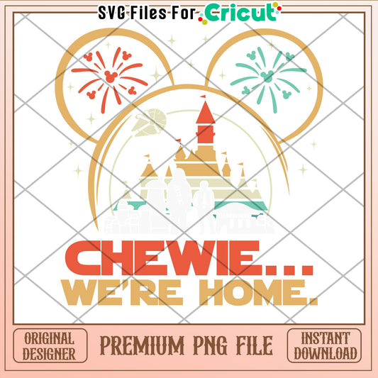 Chewie Were Home Disney PNG