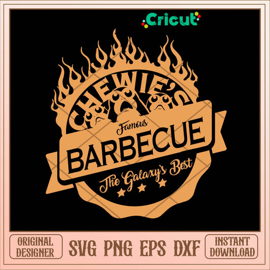 Chewie_s Famous Barbecue The Galaxy_s Best Svg-Svgfilesforcricut