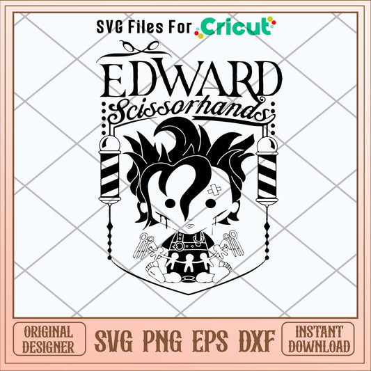 Chibi Edward Scissorhand Svg-Svgfilesforcricut