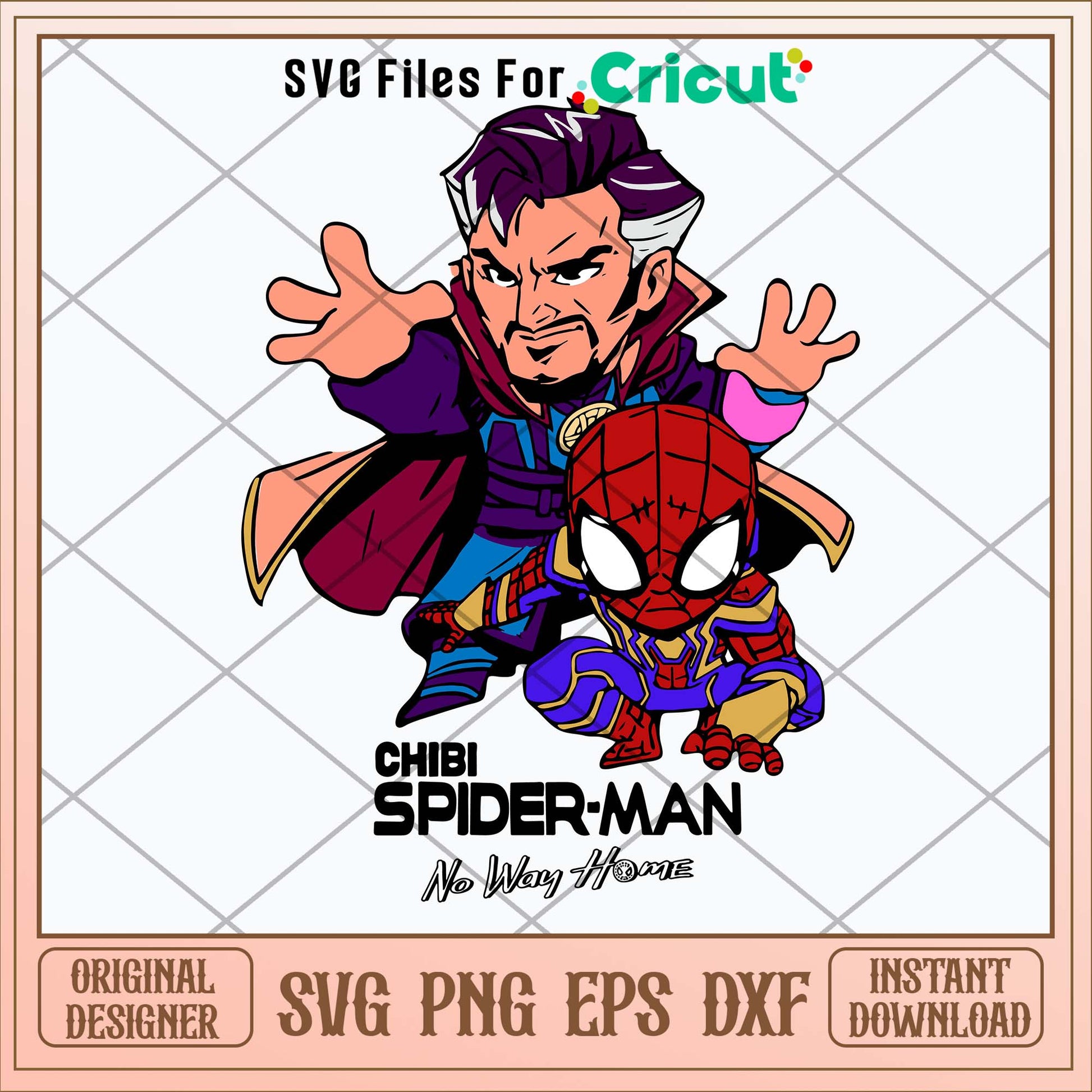 Chibi Spiderman No Way Home Svg-Svgfilesforcricut