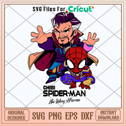 Chibi Spiderman No Way Home Svg-Svgfilesforcricut