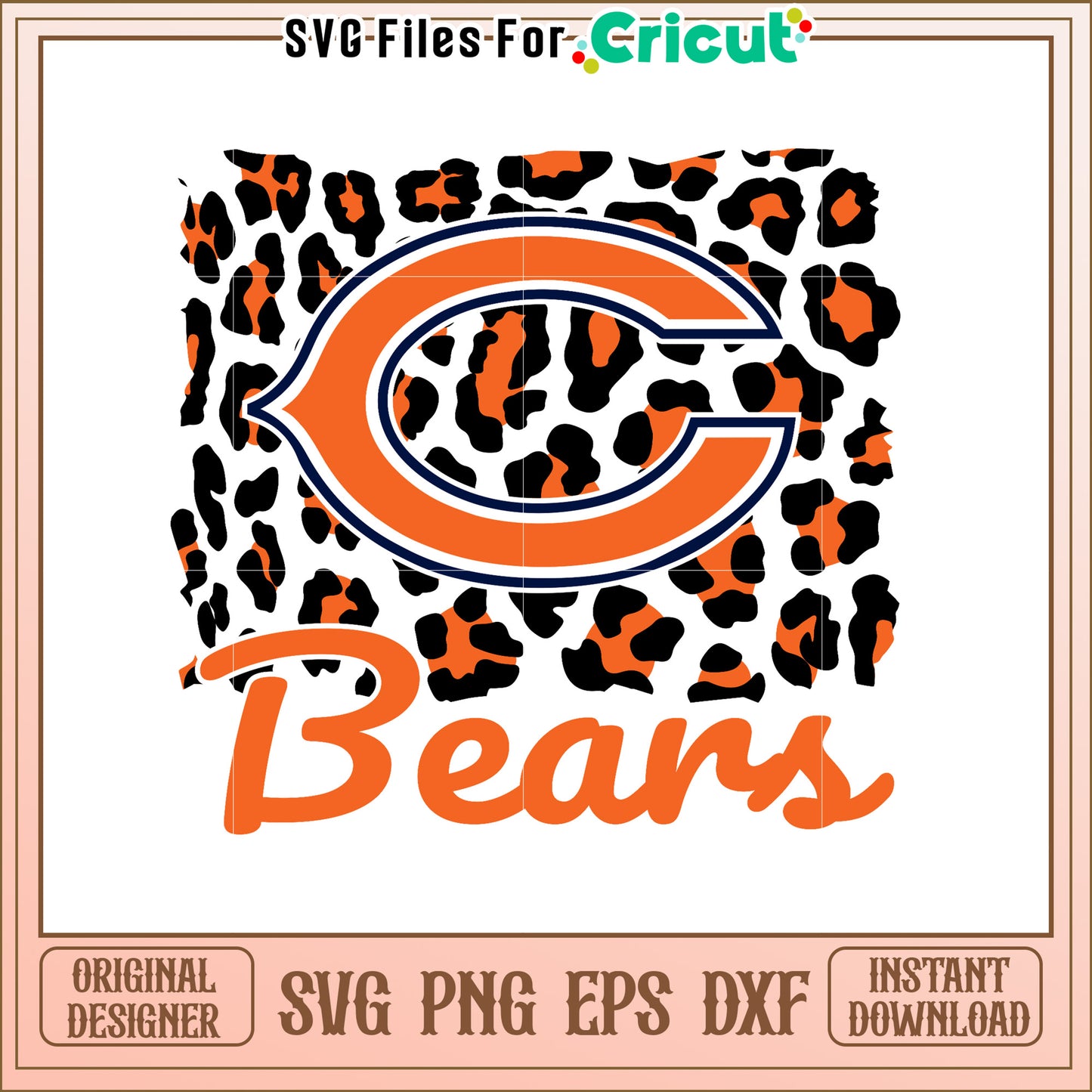 Chic Chicago Bears SVG Design for Fans and Crafters
