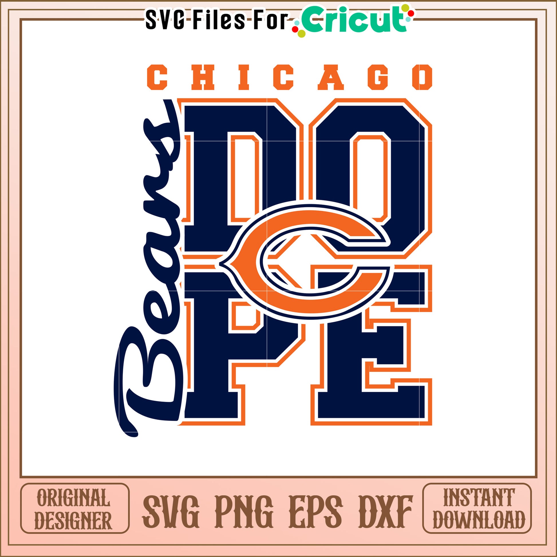 Chicago Bears Dope SVG Design for Fans and Crafters