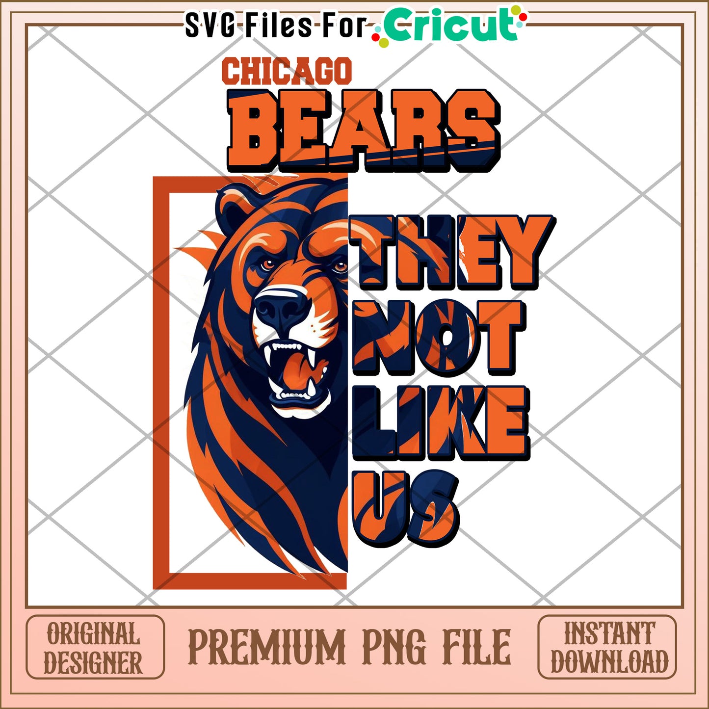 Chicago Bears Graphic Design, premium PNG file for download