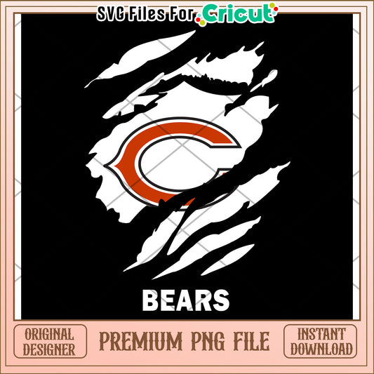 Chicago Bears Logo Design for Cricut, perfect for fans and crafters