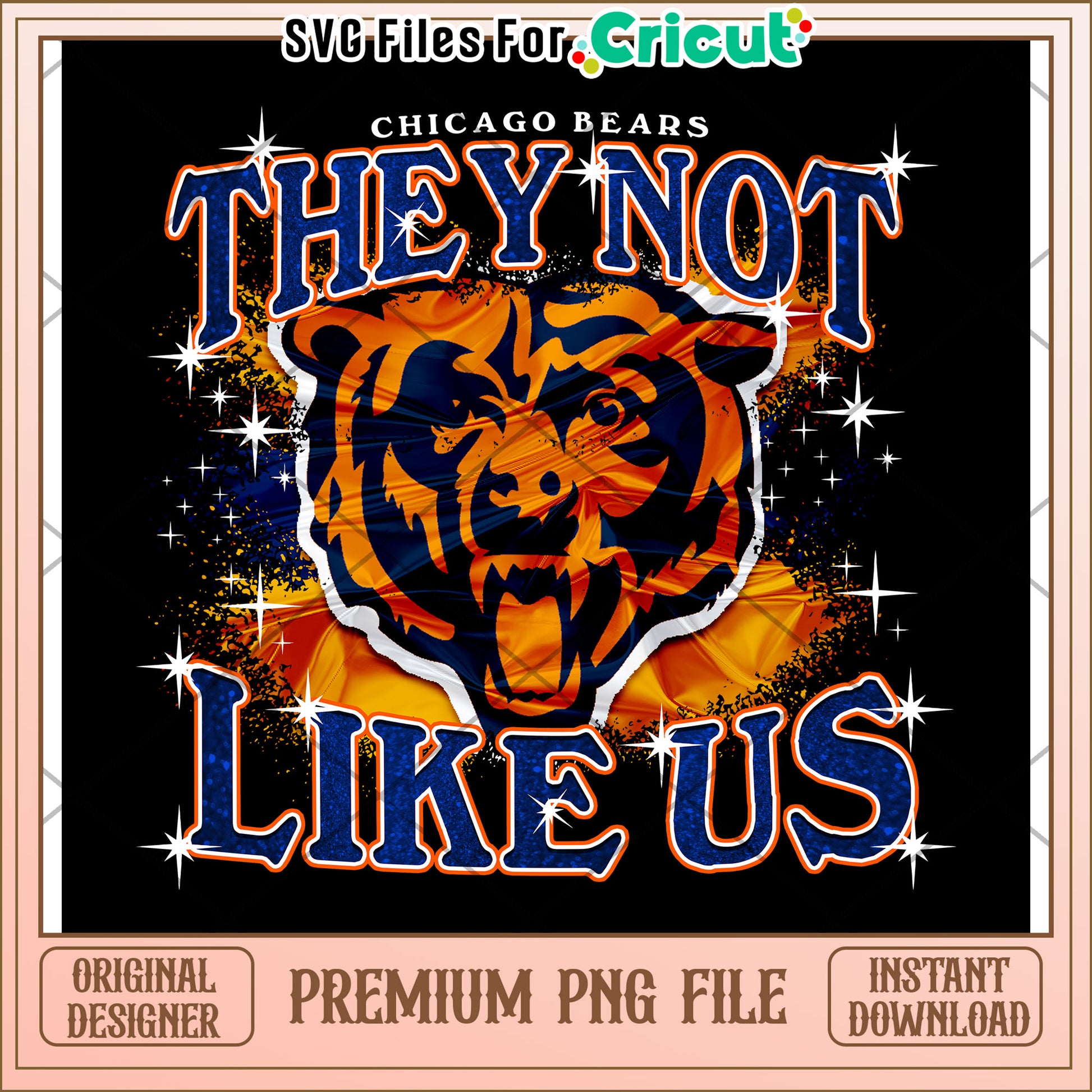 Chicago Bears PNG Design for Cricut, Perfect for Fans and Crafters