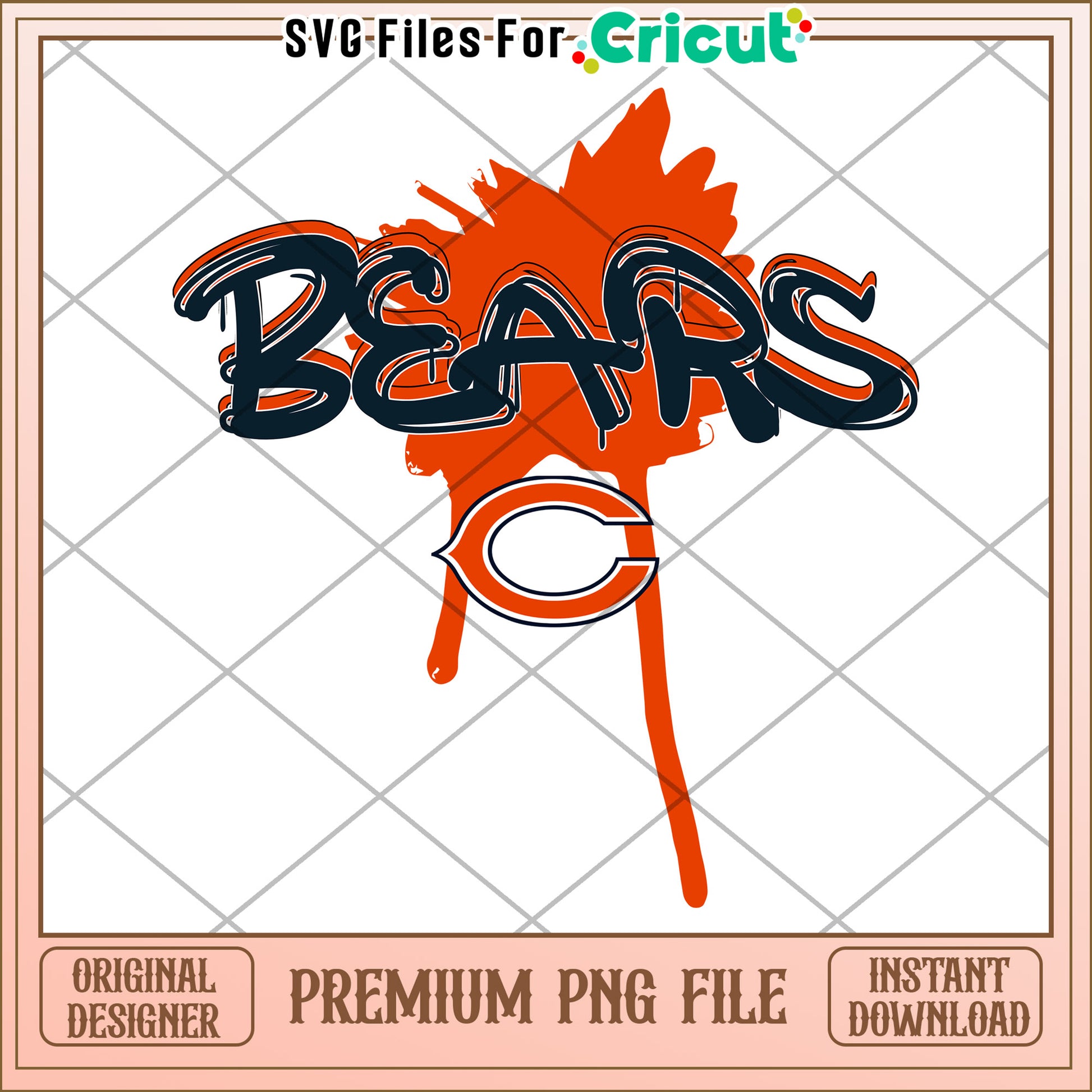 Chicago Bears PNG File for Cricut Designs, Instant Download Art