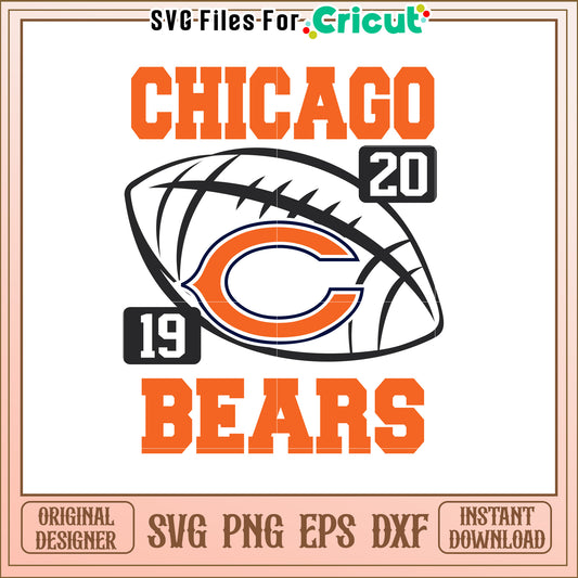 Chicago Bears SVG Design 19-20