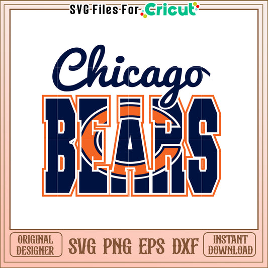 Chicago Bears SVG Design for Sports Fans and Decor