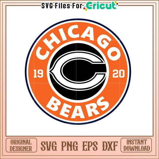 Chicago Bears SVG Logo 1920 Design