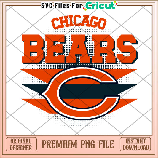 Chicago Bears logo design for Cricut, perfect for sports fans