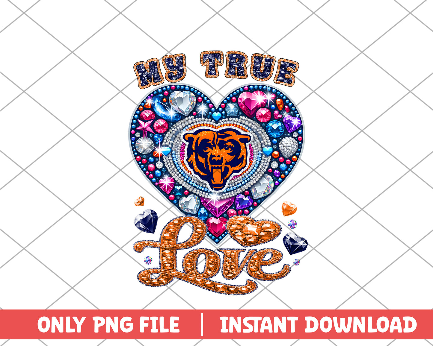 Chicago Bears my true love png, Chicago Bears png