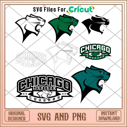 Chicago State Cougars svg, Chicago State Cougars svg bundle, NCAA svg