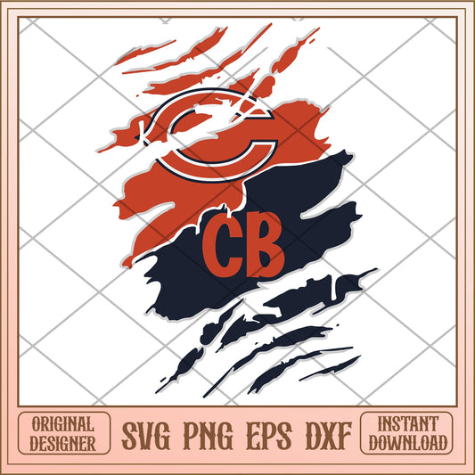 Chicago Bears svg, ncaa characters svg, digital download