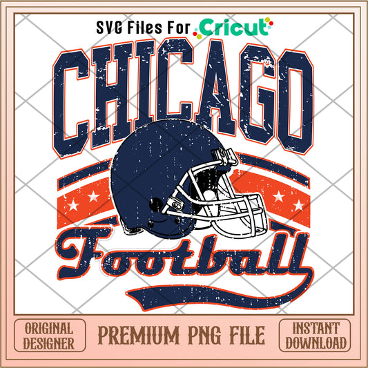 Chicago football helmet png, Chicago Bears png, NFL png