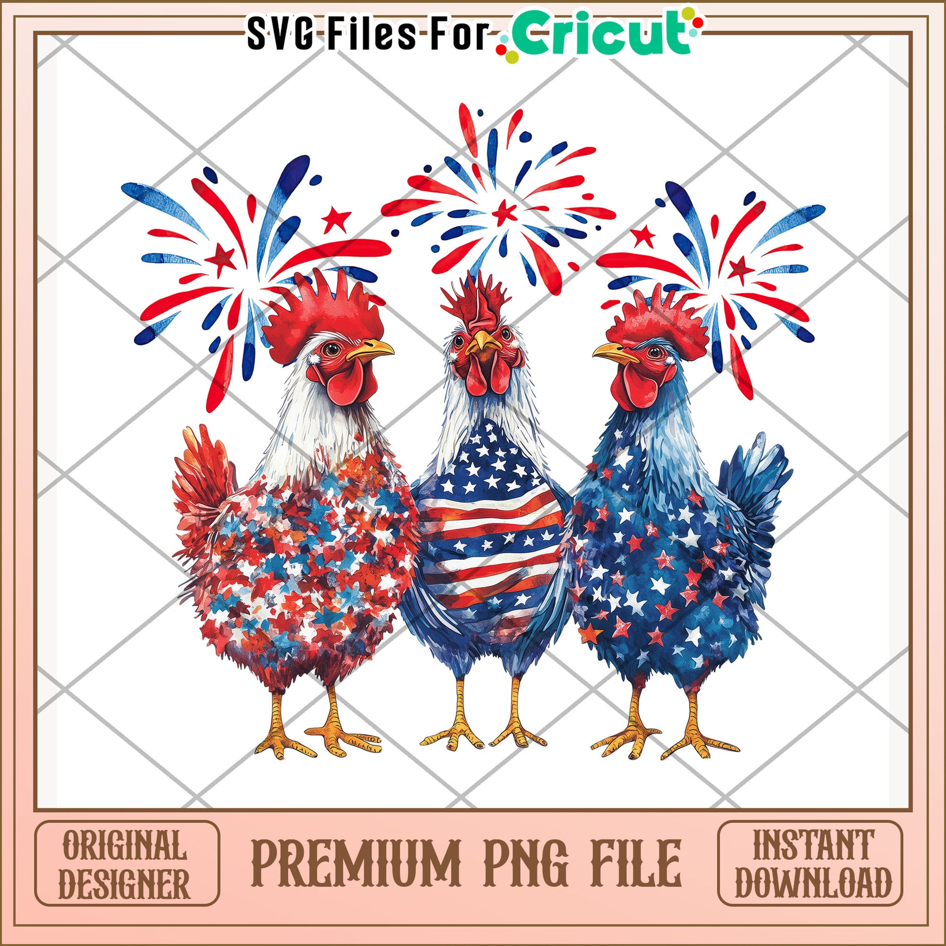 Chicken celebration day png, independence vibes png, patriotic theme png